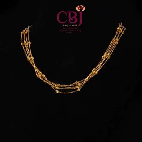 Slim and Sleek design ball chain necklace.