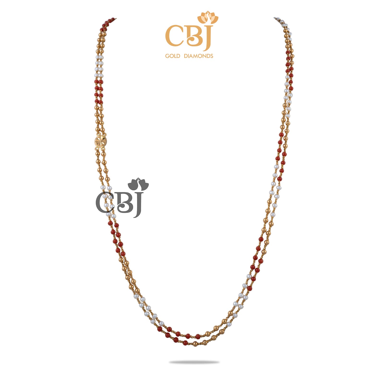 coral and pearls