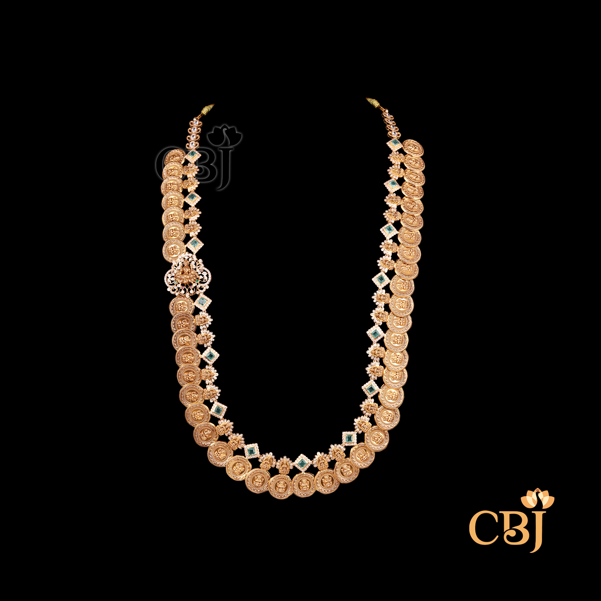Front view of 63 gram Kasumala Necklace Design